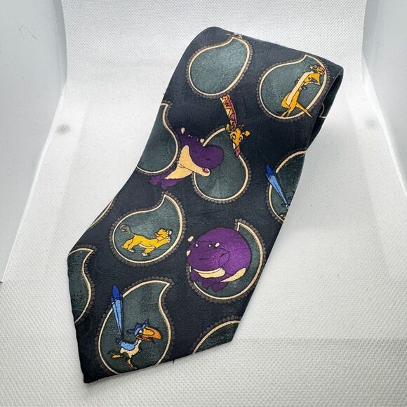 Vintage 90s Disney's The Lion King‎ Tie Necktie Novelty Ties Animals Africa - Picture 2 of 4